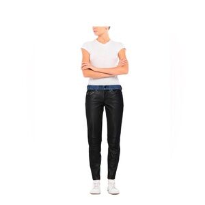 7 For All Mankind Black and Blue Straight Leg Jeans